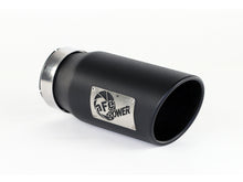 Carica l&#39;immagine nel visualizzatore di Gallery, aFe Power Diesel Exhaust Tip Black- 4 in In x 5 out X 12 in Long Bolt On (Right)