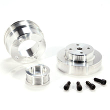 Laden Sie das Bild in den Galerie-Viewer, BBK 86-93 Mustang 5.0 Underdrive Pulley Kit - Lightweight CNC Billet Aluminum (3pc)