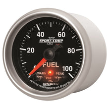 Laden Sie das Bild in den Galerie-Viewer, Autometer Sport-Comp II 52mm 0-100 PSI Fuel Pressure Gauge