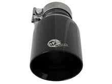 Cargar imagen en el visor de la galería, aFe MACH Force-Xp Univ 304 SS Double-Wall Clamp-On Exhaust Tip - Black - 3in Inlet - 4.5in Outlet