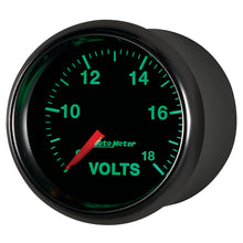 Laden Sie das Bild in den Galerie-Viewer, Autometer GS Series 2-1/16in Voltmeter 18V Electrical Gauge Full Sweep