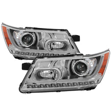 Carica l&#39;immagine nel visualizzatore di Gallery, xTune Dodge Journey 2009-2014 Light Bar DRL Projector - Black PRO-JH-DJ09-LBBRL-C