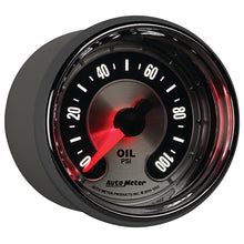 Cargar imagen en el visor de la galería, Autometer American Muscle 52mm Full Sweep Electric 0-100 PSI Oil Pressure Gauge