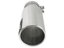 Cargar imagen en el visor de la galería, aFe SATURN 4S 4in SS Intercooled Exhaust Tip - Polished 4in In x 5in Out x 12in L Bolt-On