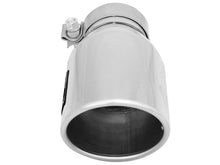 Cargar imagen en el visor de la galería, aFe MACH Force-Xp 3in Inlet x 4-1/2in Outlet x 9in Length 304 Stainless Steel Exhaust Tip