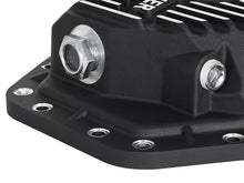 Laden Sie das Bild in den Galerie-Viewer, aFe Power Pro Ser Rear Diff Cover Black w/Mach Fins 2017 Ford Diesel Trucks V8-6.7L(td) Dana M275-14