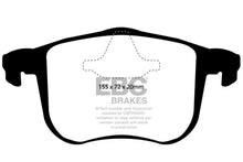 Cargar imagen en el visor de la galería, EBC 06-11 Saab 9-3 2.0 Turbo (Aero) Yellowstuff Front Brake Pads