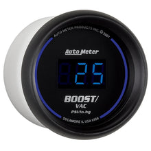 Laden Sie das Bild in den Galerie-Viewer, Autometer Cobalt Digital 52.4mm Black Vacuum/Boost Gauge