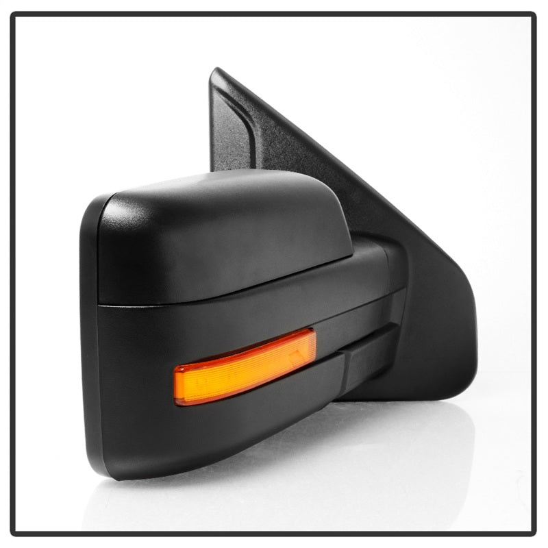 xTune 07-14 Ford F-150 Heated Amber Seq LED Signal OEM Pwr Mirrors (Pair) (MIR-03FF07-G2-PW-RAM-SET)