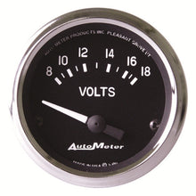 Laden Sie das Bild in den Galerie-Viewer, Autometer Cobra 2 1/16in 8-18 Volt Electric Voltmeter Gauge