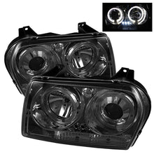 Load image into Gallery viewer, Spyder Chrysler 300 05-08 Projector Headlights LED Halo LED Smke (Not Included) PRO-YD-C305-HL-SM