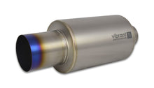 Cargar imagen en el visor de la galería, Vibrant Titanium Muffler w/Straight Cut Burnt Tip 3.5in Inlet / 3.5in Outlet