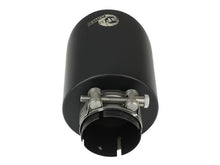 Laden Sie das Bild in den Galerie-Viewer, aFe Takeda 304 SS Clamp-On Exhaust Tip 2.5in. Inlet / 4.5in. Outlet / 7in. L - Black