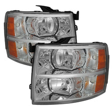 Charger l&#39;image dans la galerie, Xtune Chevy Silverado 07-13 Crystal Headlights Chrome HD-JH-CS07-AM-C