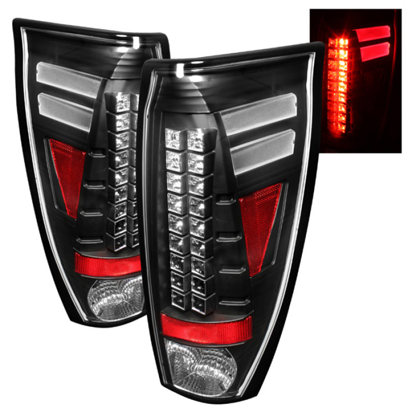 Spyder Chevy Avalanche 02-06 LED Tail Lights Black ALT-YD-CAV02-LED-BK