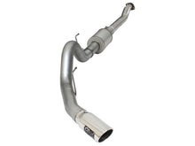 Carica l&#39;immagine nel visualizzatore di Gallery, aFe Atlas Exhausts 4in Cat-Back Aluminized Steel Exhaust 2015 Ford F-150 V6 3.5L (tt) Polished Tip