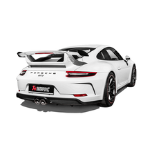 Laden Sie das Bild in den Galerie-Viewer, Akrapovic 2018 Porsche 911 GT3 (991.2) Slip-On Race Line (Titanium) w/Header/Tail Pipes