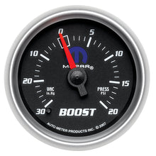 Laden Sie das Bild in den Galerie-Viewer, Autometer Mopar 52.4mm 30 Hg/20 PSI Vacuum/Boost Gauge