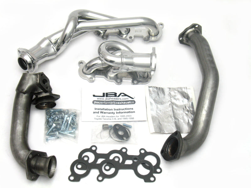 JBA 01-04 Toyota 3.4L V6 w/o EGR 1-1/2in Primary Silver Ctd Cat4Ward Header