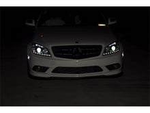 Load image into Gallery viewer, Spyder Mercedes Benz C-Class 08-11 Projector Headlights Halogen - DRL Blk PRO-YD-MBW20408-DRL-BK