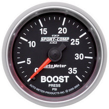 Carica l&#39;immagine nel visualizzatore di Gallery, Autometer Sport-Comp II Mechanical 52mm 0-35 PSI Boost Gauge