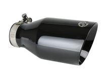 Carica l&#39;immagine nel visualizzatore di Gallery, aFe MACH Force-Xp 409 SS Clamp-On Exhaust Tip 2.5in. Inlet / 4.5in. Outlet / 9in. L - Black