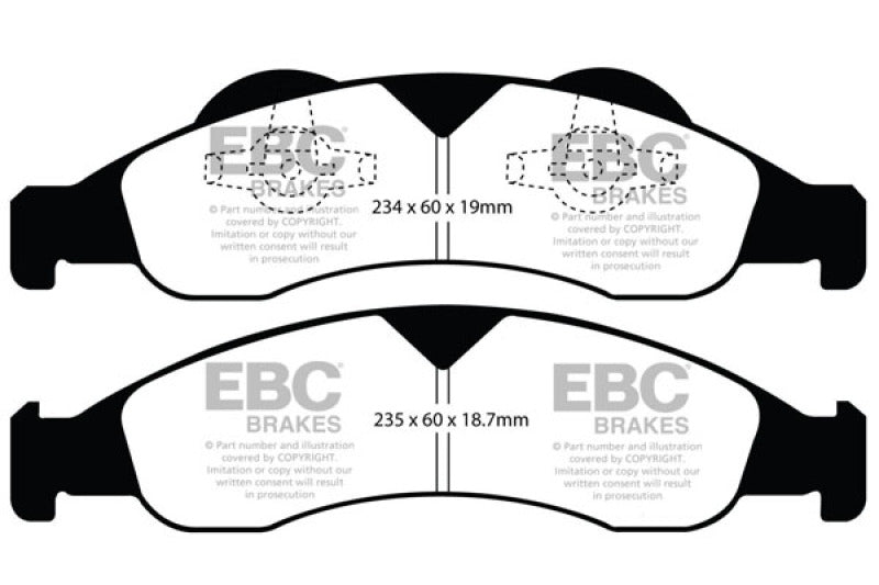 EBC 07-09 Ford Expedition 5.4 2WD Extra Duty Front Brake Pads