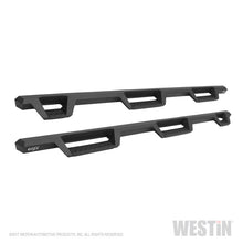 गैलरी व्यूवर में इमेज लोड करें, Westin/HDX 09-18 Dodge/Ram 1500 Crew Cab (5.5ft Bed) Drop Wheel to Wheel Nerf Step Bars - Txt Black