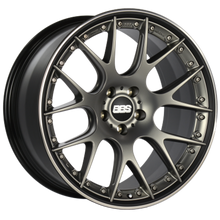 गैलरी व्यूवर में इमेज लोड करें, BBS CH-RII 22x11.5 5x112 ET38 Satin Platinum Center Black Lip SS Rim Protector Wheel - 82mm PFS Req.