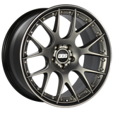 BBS CH-RII 20x9 5x112 ET30 Satin Platinum Center Black Lip SS Rim Prot Wheel -82mm PFS/Clip Req