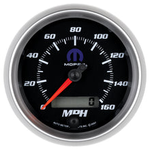 Carica l&#39;immagine nel visualizzatore di Gallery, Autometer Mopar 3-3/8in 160 MPH Electric Programmable Speedometer Gauge - Black