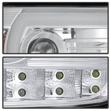 Load image into Gallery viewer, Spyder GMC Sierra 14-16 Projector Headlights Light Bar DRL Chrm PRO-YD-GS14V2-LBDRL-C