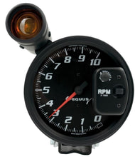 Laden Sie das Bild in den Galerie-Viewer, Autometer Equus 10K RPM 5in Tachometer Pedestal w/ External Shift-Lite 6000 Series - Black