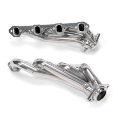 Cargar imagen en el visor de la galería, BBK 79-93 Mustang 351 Swap Shorty Unequal Length Exhaust Headers - 1-5/8 Silver Ceramic