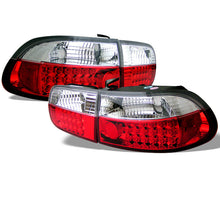 Carica l&#39;immagine nel visualizzatore di Gallery, Spyder Honda Civic 92-95 2/4DR LED Tail Lights Red Clear ALT-YD-HC92-24D-LED-RC