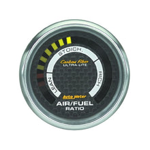 Carica l&#39;immagine nel visualizzatore di Gallery, Autometer Carbon Fiber 52mm Electronic Air Fuel Gauge