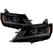 Carica l&#39;immagine nel visualizzatore di Gallery, xTune 14-18 Chevy Impala (Excl Limited) DRL Halogen Proj Headlights - Blk Smk (PRO-JH-CIM15-LB-BSM)