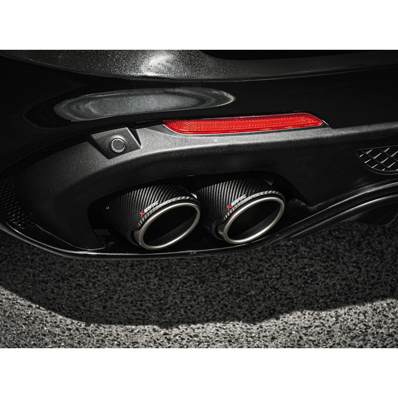 Akrapovic 2017+ Alfa Romeo Stelvio Quadrifoglio Slip-On Line (Titanium) w/Titanium Tips