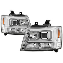 Load image into Gallery viewer, Spyder 07-14 Chevy Suburban/Tahoe V2 Projector Headlights LED Turn Sig Chrome PRO-YD-CSUB07V3-SB-C