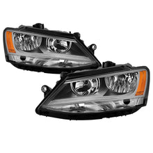 गैलरी व्यूवर में इमेज लोड करें, xTune 11-18 Volkswagen Jetta Sedan OEM Style Halogen Headlights - Chrome (HD-JH-VJ11-AM-C)