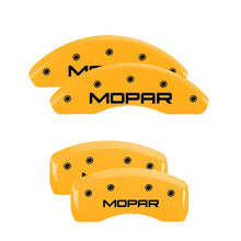 गैलरी व्यूवर में इमेज लोड करें, MGP 4 Caliper Covers Engraved Front &amp; Rear MGP Yellow finish black ch