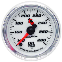 Carica l&#39;immagine nel visualizzatore di Gallery, Autometer C2 52mm 140 - 280 Deg. F Electronic Oil Temp Gauge