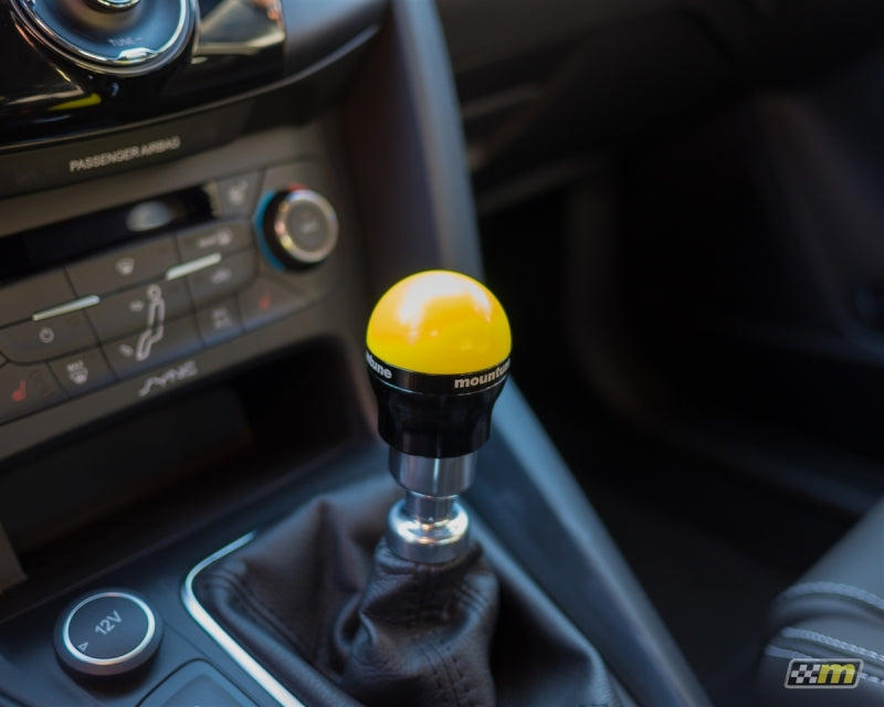 mountune Gear Knob (Black and Yellow) 13-15 Ford Fiesta ST / Focus ST