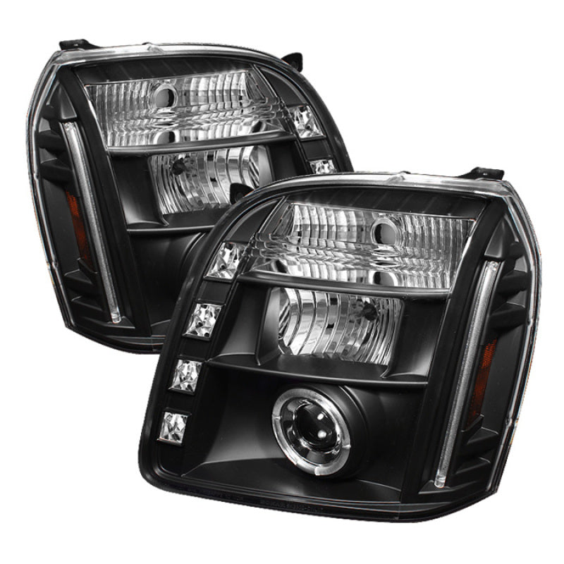 Spyder GMC Yukon 07-14/GMC Yukon Denali 07-14Projector Headlights LED Halo LED Blk PRO-YD-GY07-HL-BK