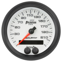 Carica l&#39;immagine nel visualizzatore di Gallery, Autometer Phantom II 3-3/8in 0-225KM/H (GPS) Speedometer Gauge