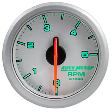 Cargar imagen en el visor de la galería, Autometer Airdrive 2-1/6in Tachometer Gauge 0-5K RPM - Silver