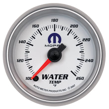 गैलरी व्यूवर में इमेज लोड करें, Autometer Mopar 52.4mm SSE 100-260 Degree F Water Temperature Gauge