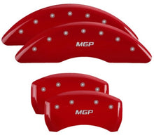 Carica l&#39;immagine nel visualizzatore di Gallery, MGP 4 Caliper Covers Engraved Front &amp; Rear MGP Red Finish Silver Char 2019 Volkswagen Atlas