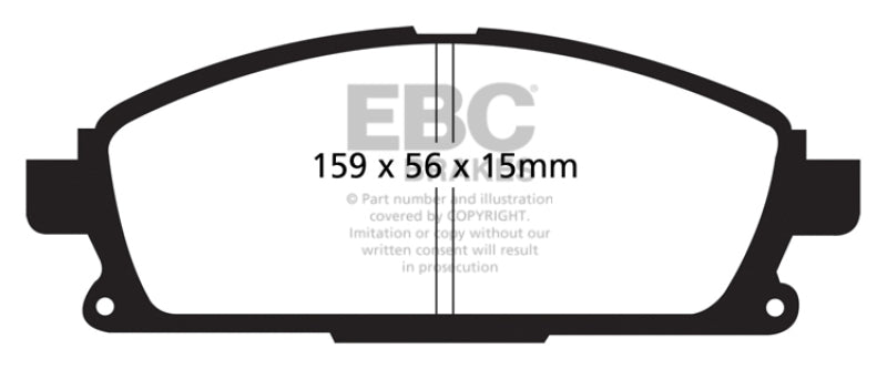 EBC 01 Infiniti Q45 4.1 Redstuff Front Brake Pads