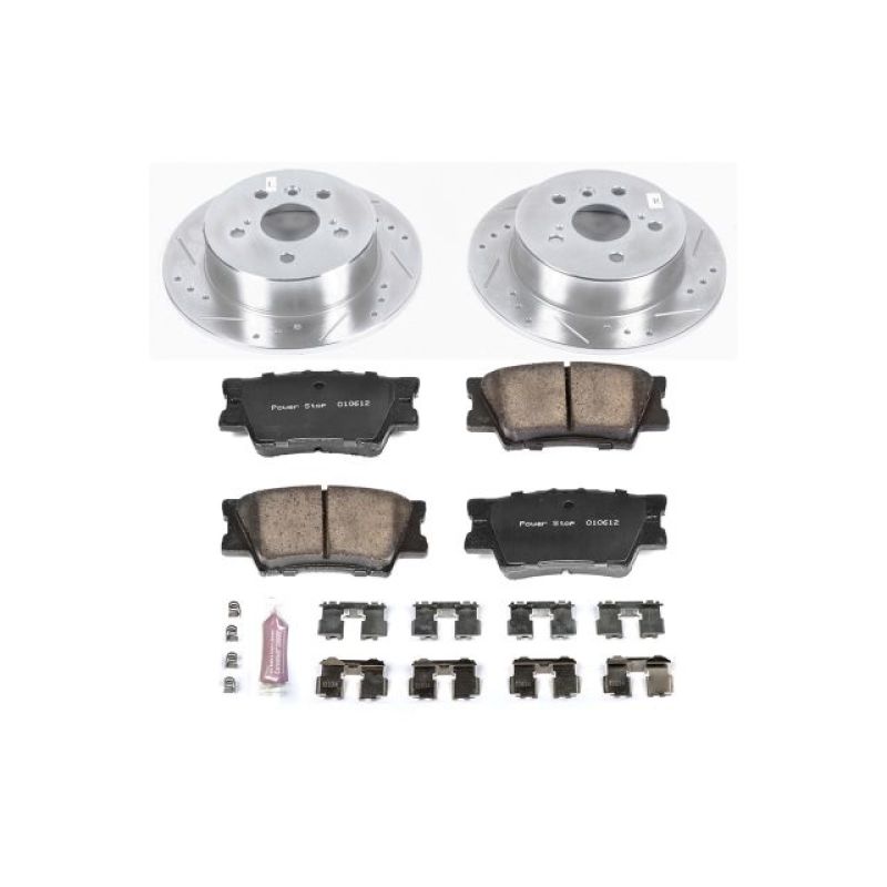 Power Stop 13-18 Lexus ES300h Rear Z23 Evolution Sport Brake Kit